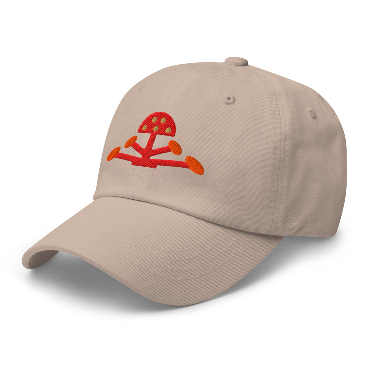 Psychic Waves Mushroom Wave Dad Cap, Stone, left front (F2)