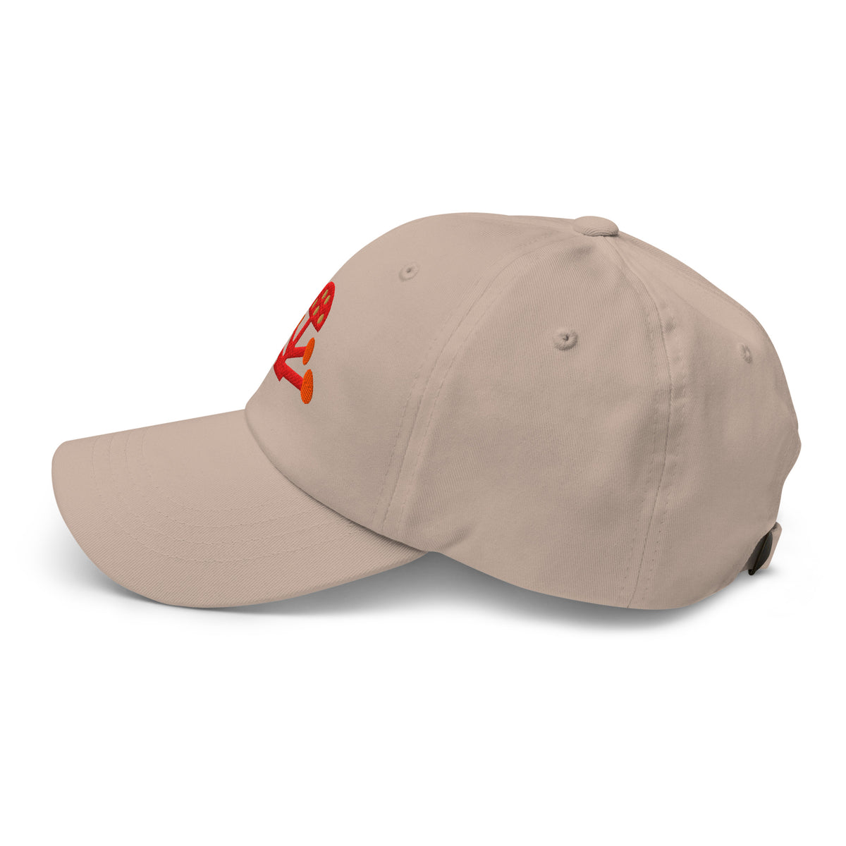 Psychic Waves Mushroom Wave Dad Cap, Stone, left side (F2)