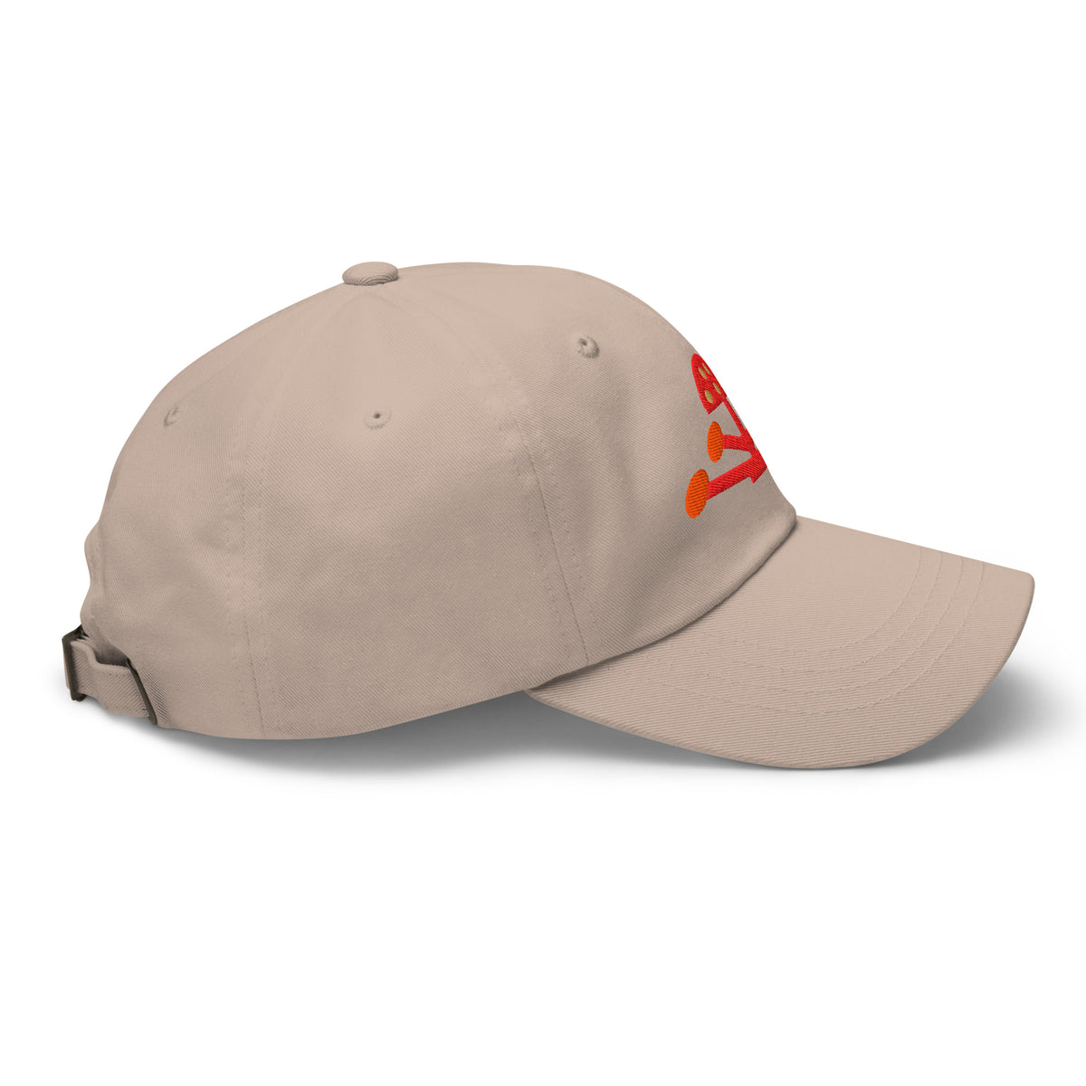 Psychic Waves Mushroom Wave Dad Cap, Stone, right side (F2)