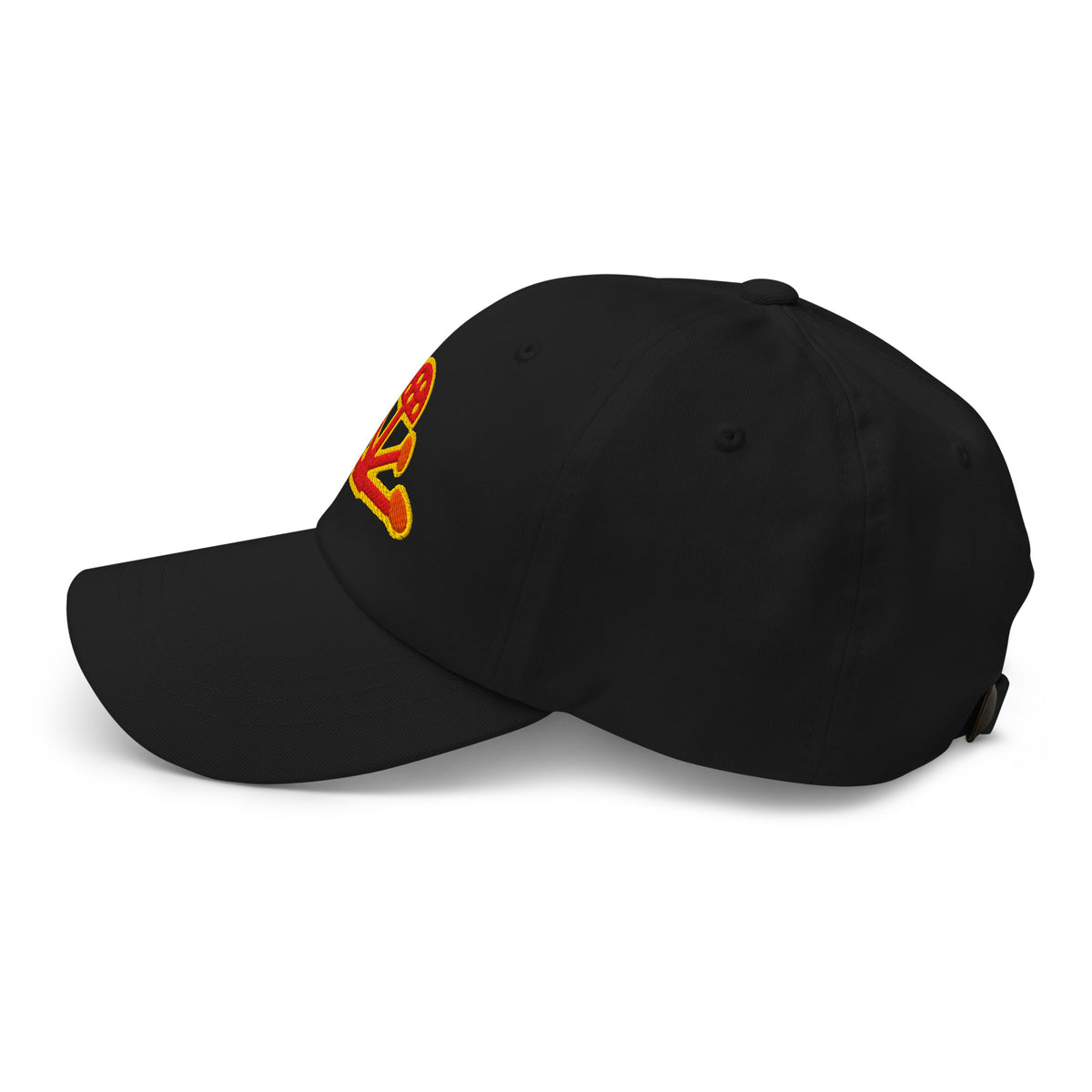 Psychic Waves Mushroom Wave Dad Cap, Black, left side (F2)