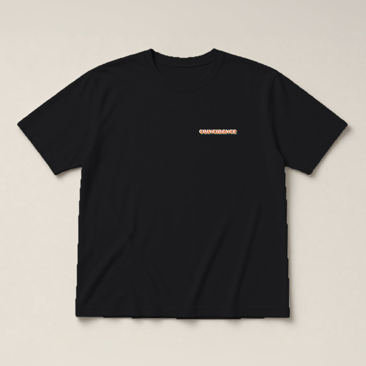 Coincidence Tee, Black, front