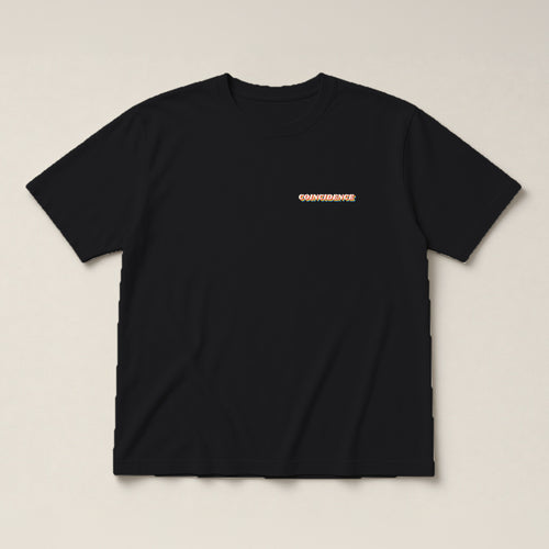 Coincidence Tee, Black, front