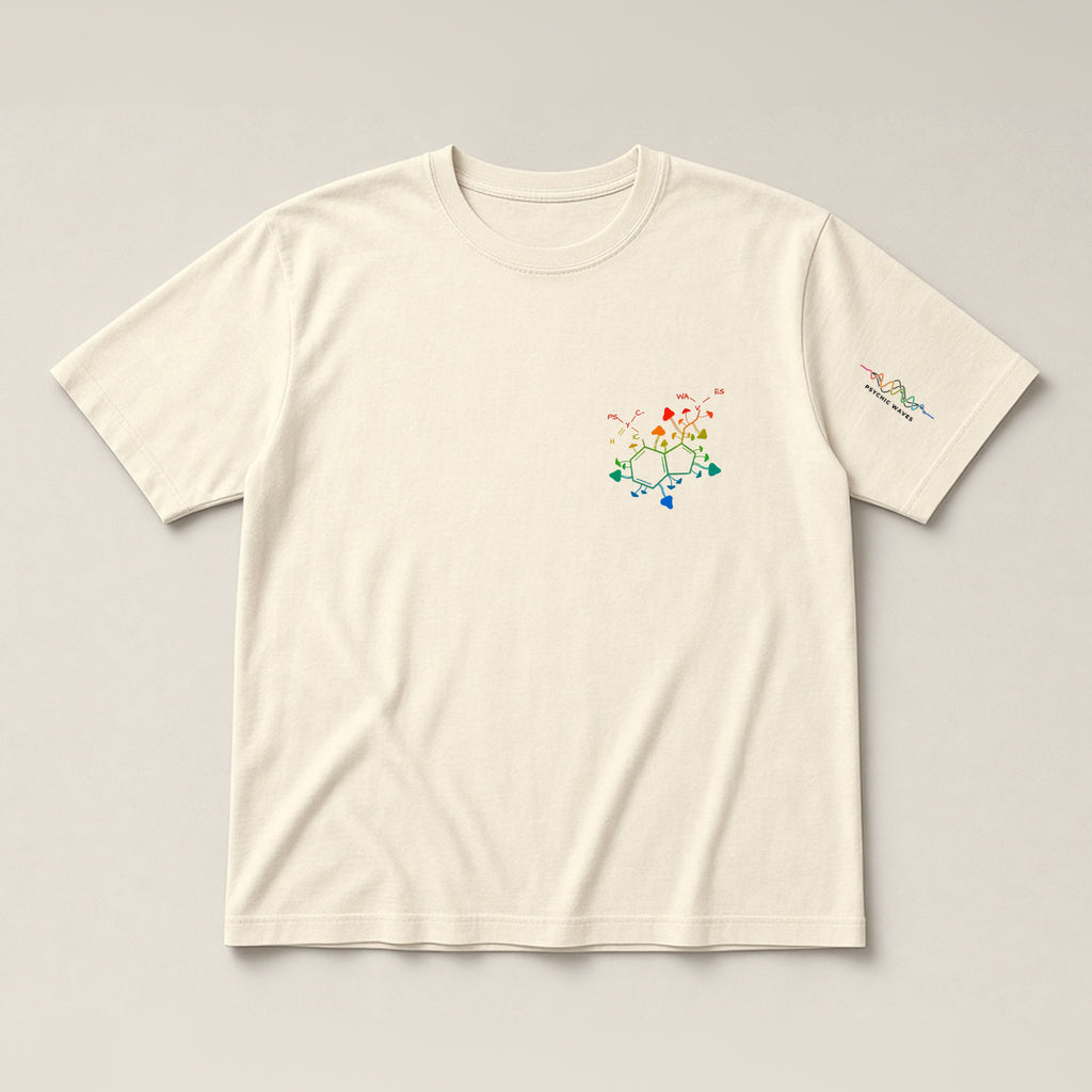 Molecule Logo Tee, Natural Raw, front