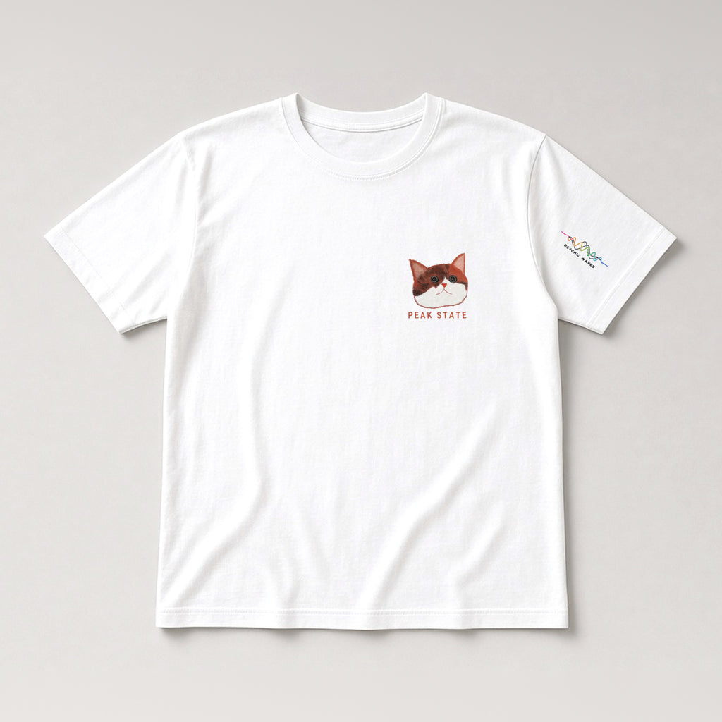 PEAK STATE Tee, White, front