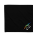Psychic Waves Logo Bandana, Black, front