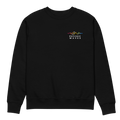 Psychic Waves Logo Crewneck, Black, front