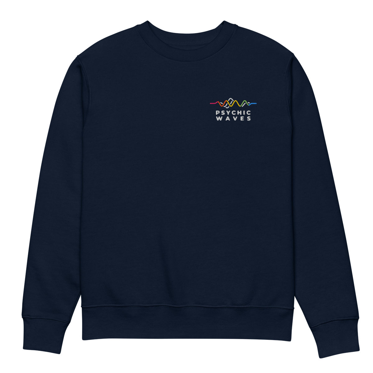 Psychic Waves Logo Crewneck, French Navy, front