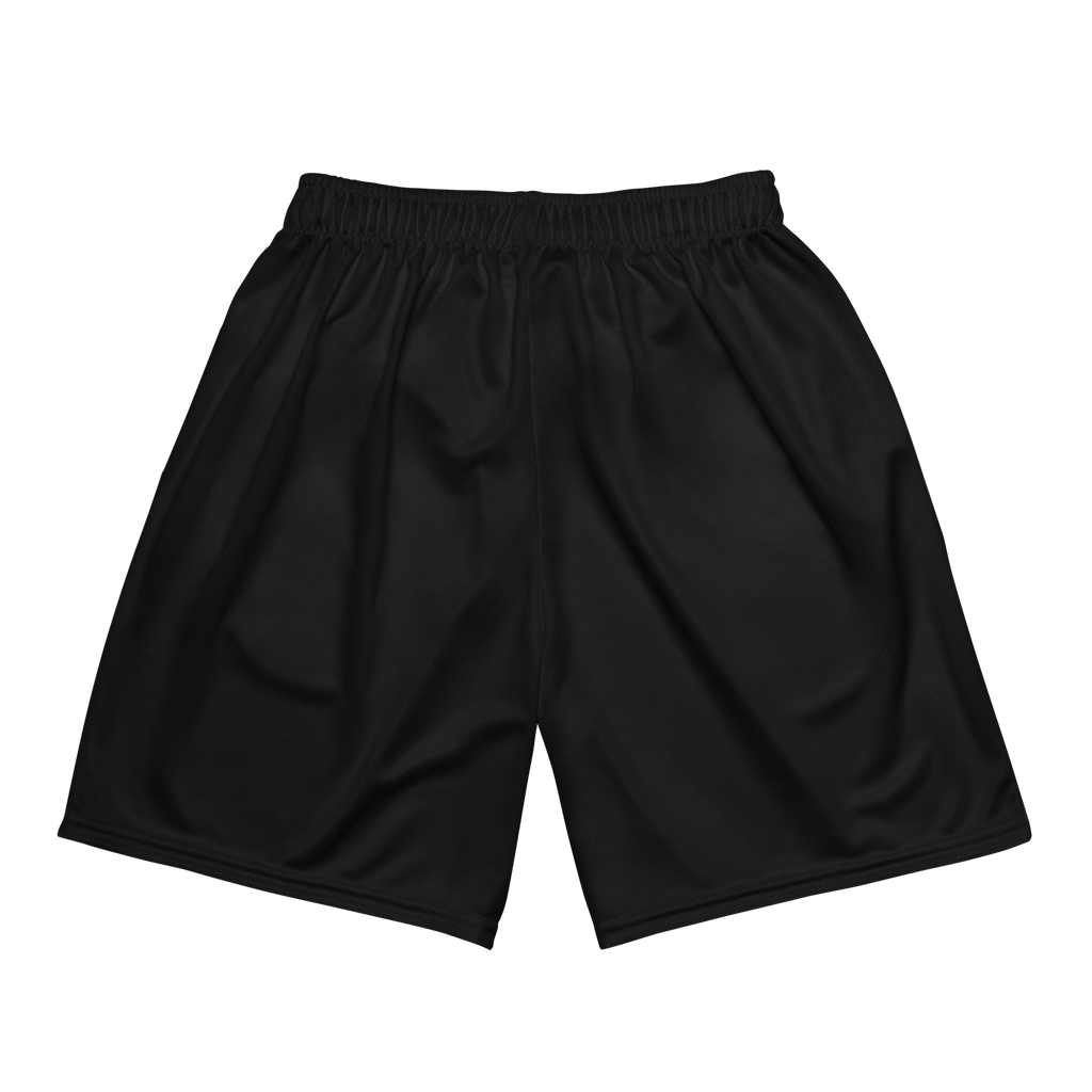 Psychic Waves Logo Mesh Shorts, Black, back