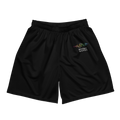 Psychic Waves Logo Mesh Shorts, Black, front