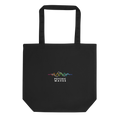 Psychic Waves Logo Tote Bag, Black, front