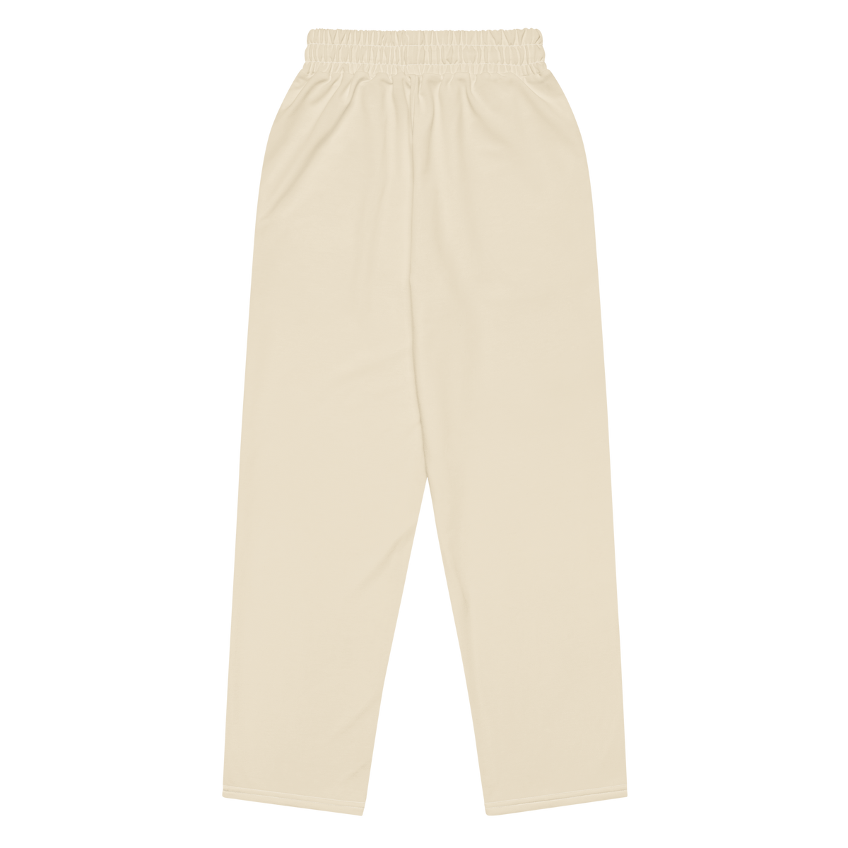 Psychic Waves Logo Wide-Leg Joggers, Cream, back