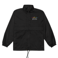 Psychic Waves Logo Windbreaker, Black, front