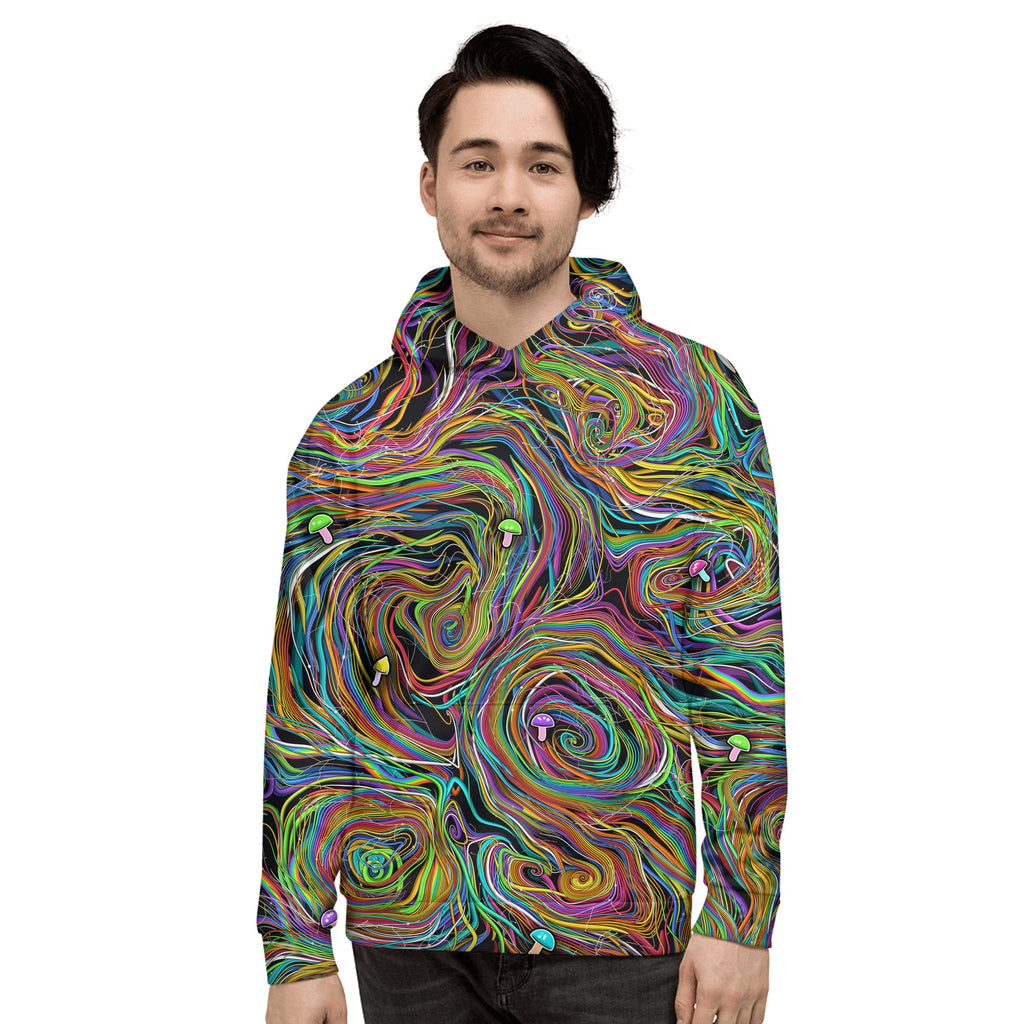 Festival Swirl AOP Hoodie, front