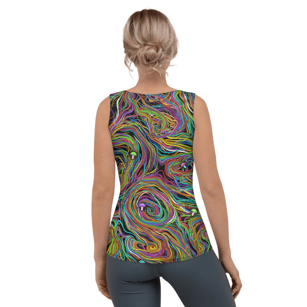 Festival Swirl Women's Tank Top, back