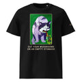 Eat Your Mushrooms Tee, Black, front