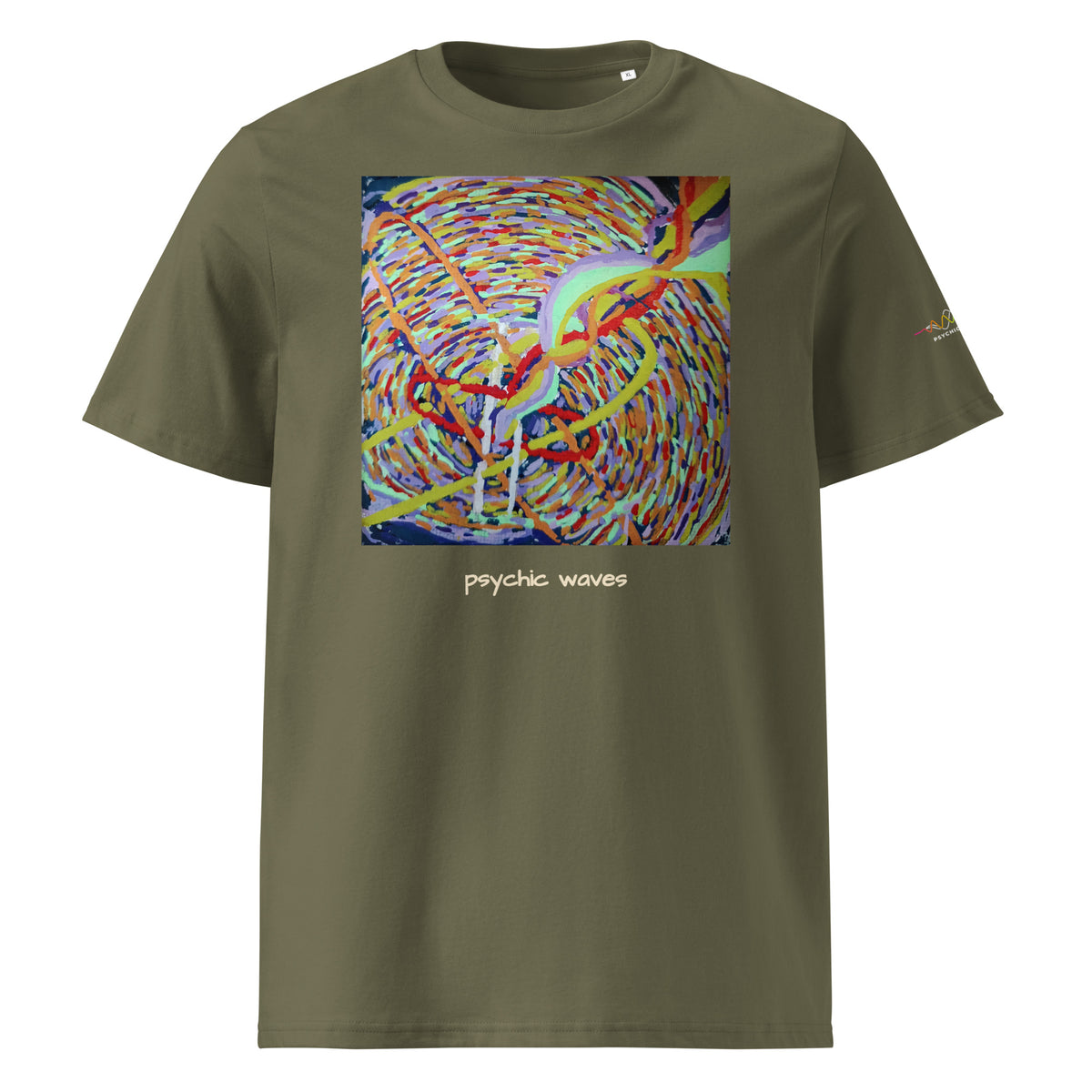 Painting Tee, Khaki, front