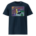 Space Painting Tee, French Navy, front