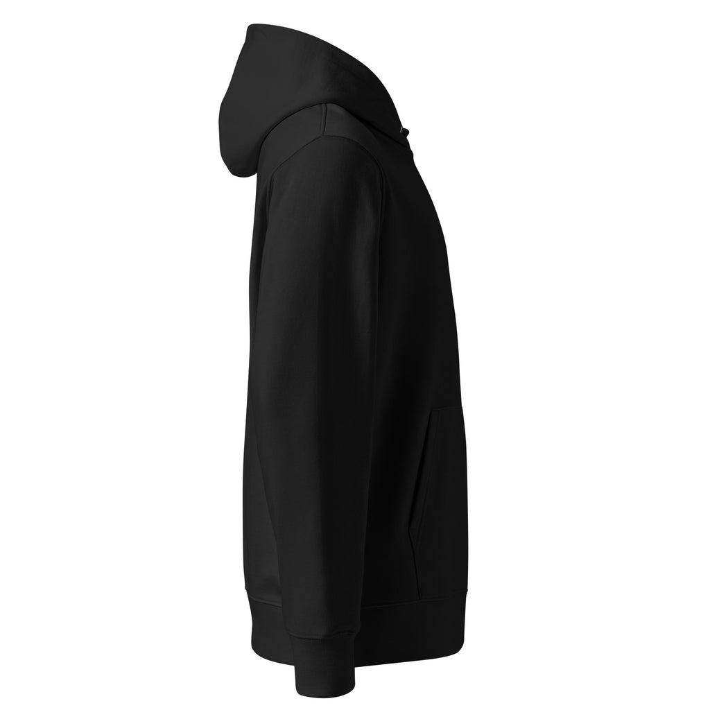 Psychic Waves Mushroom Wave Hoodie, Black, right side (F2)