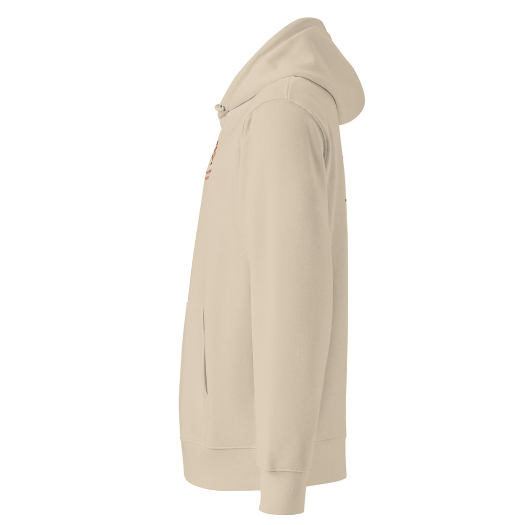 Psychic Waves Mushroom Wave Hoodie, Desert Dust, left side (F2)